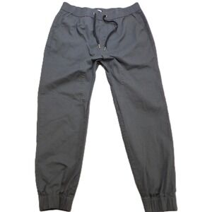 Italy Morn Jogger Pant Women XL Gray Stretch Drawstring Cuffed Athleisure Casual